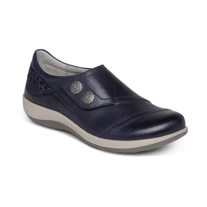 Karina Monk Loafer Wide Width in Navy