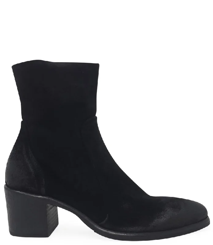 Black Suede Ankle Boot