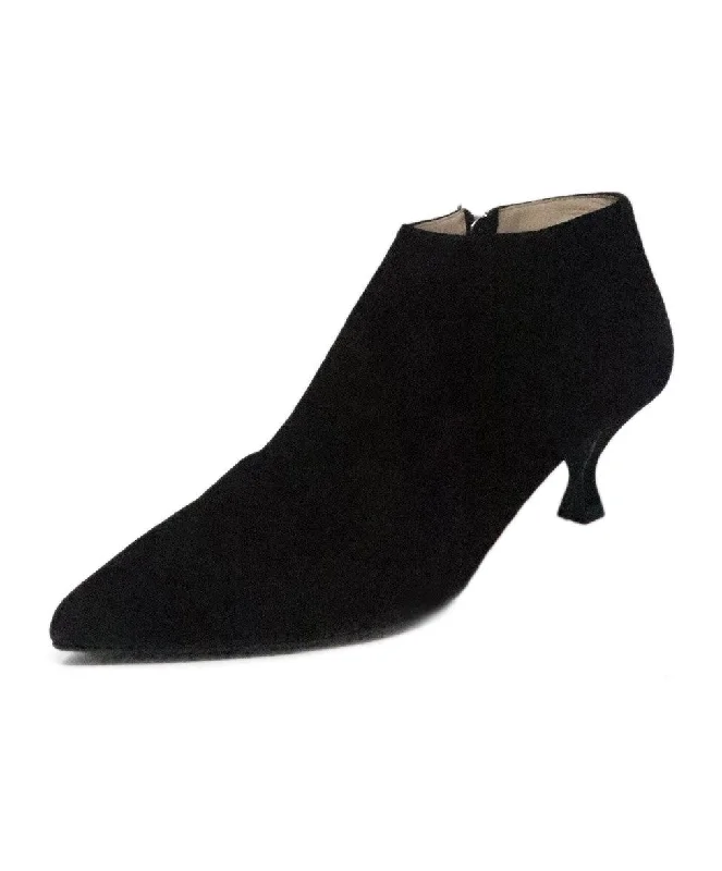 Prada Black Suede Booties sz 8.5