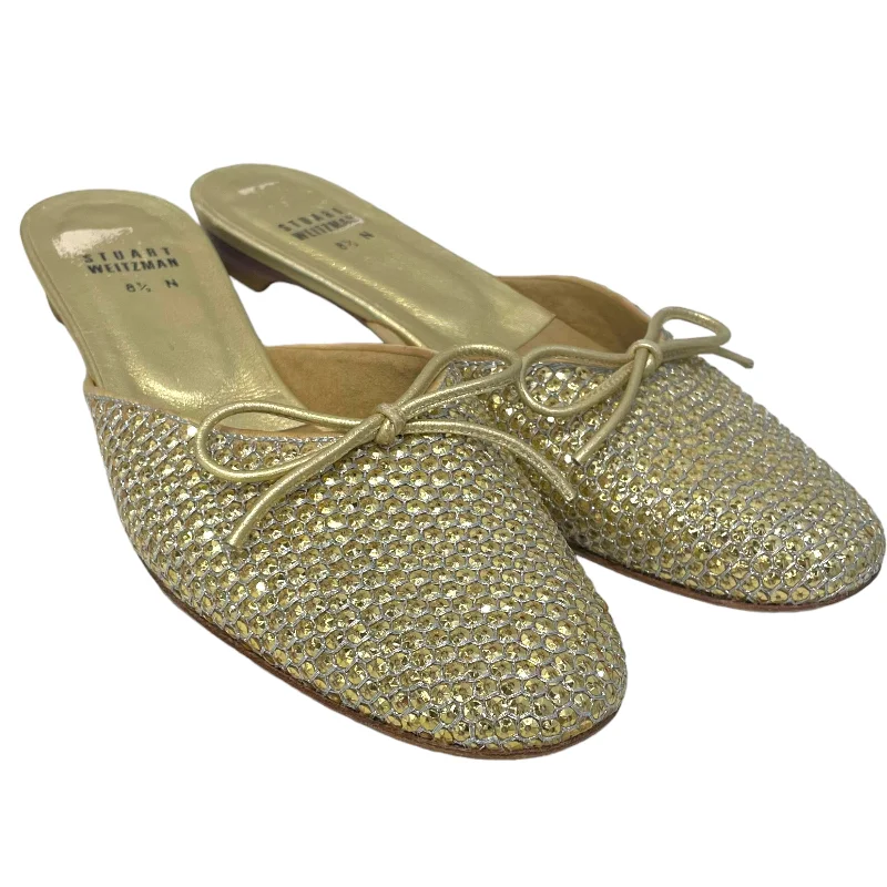 STUART WEITZMAN/Flat Shoes/US 8.5/Leather/GLD/