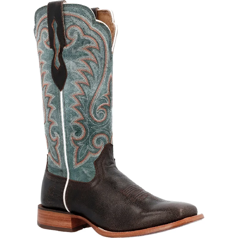 Durango Womens Arena Pro Western Peppercorn/Juniper Leather Cowboy Boots