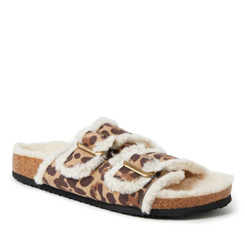 Loyalty Reward EZ Feet Women's Faux Suede Double Buckle Slide Sandal