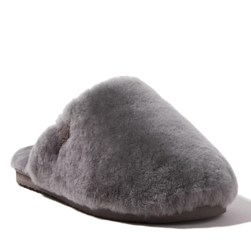 Grand Opening Sale EZ Feet Women's Fluffy Genuine Shearling Scuff Slipper