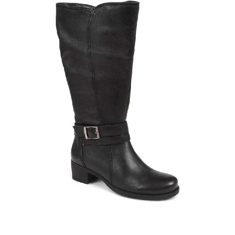 Deal Explosion Leather Knee Boots - RNB38009 / 324 336