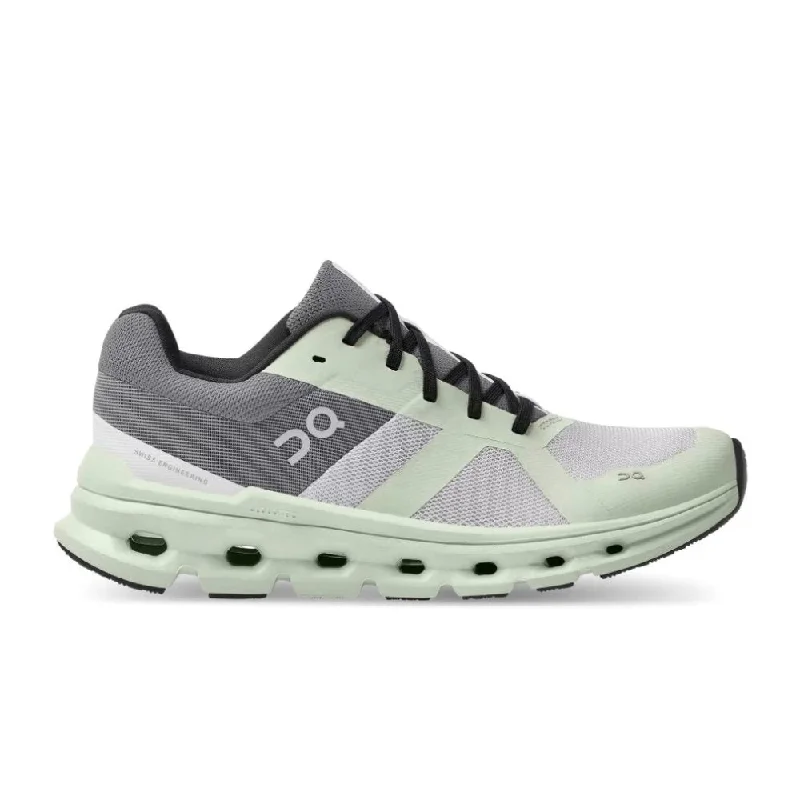 On Women's Cloudrunner - Frost/Aloe