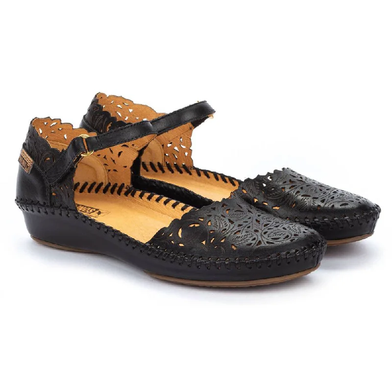 Huge Savings Pikolinos P. Vallarta 655-0906 Black Leather Mary Jane (Women's)