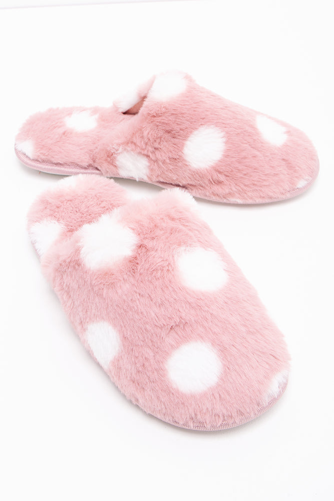 Polka Dot Slipper Pink