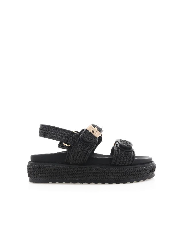Weekend-Only Price Drops POSIE - BLACK RAFFIA