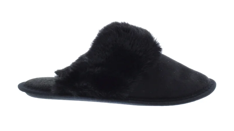 Women Closed Toe Slipper with Faux Fur