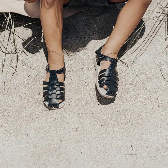 Audrey Fisherman Sandal - Navy