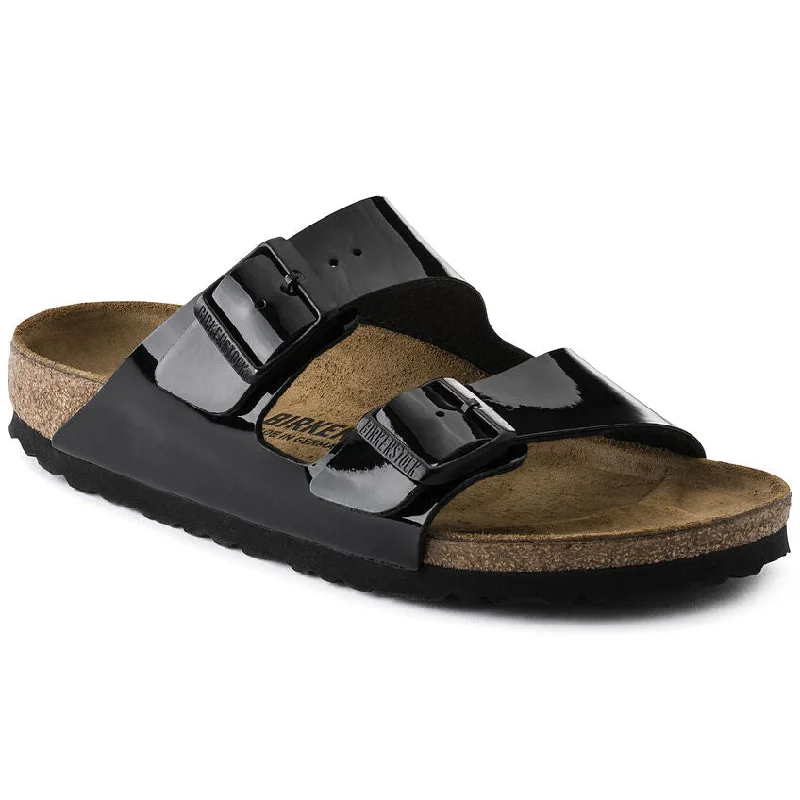 'Birkenstock' Women's Arizona Birko-Flor® Sandal - Black Patent