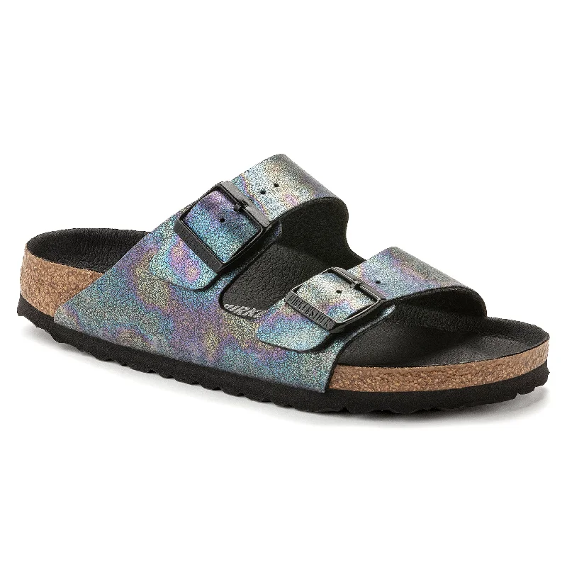 Birkenstock Arizona Vegan Micro Fiber Iridescence Sandal Available in Narrow Widths