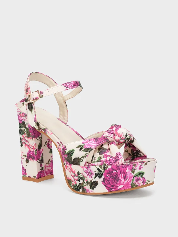 Weekend Specials to Celebrate Women's "FASHA" Platform Block Heel Sandals