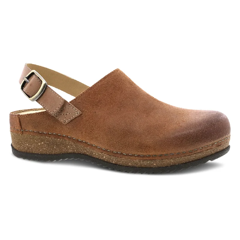 Dansko Merrin tan burnished suede