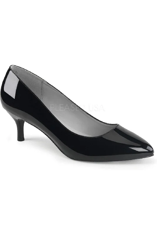 KITTEN-01 Pump  | Black Patent