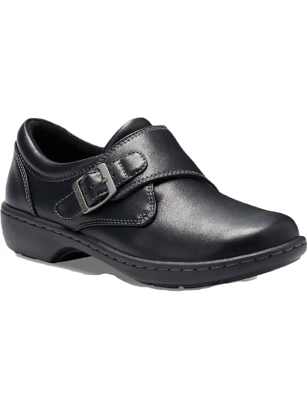 Sherri Womens Faux-Leather Slip-On Clogs Shoes